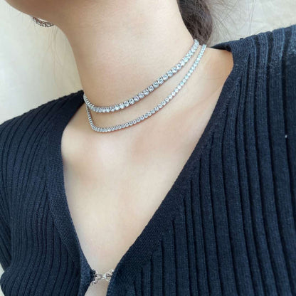 [Lumi Jewellery]Elegant Tennis Chain Necklace