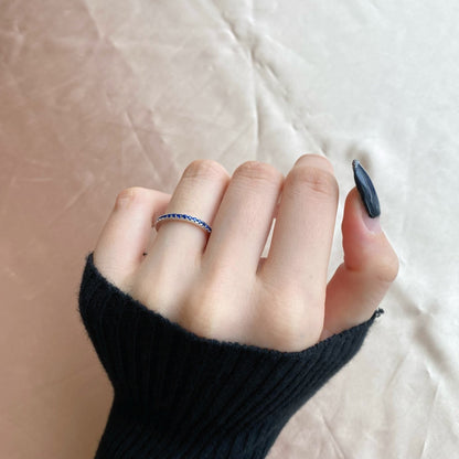 [Lumi Jewellery]Delicate Sparkling Round Cut Daily Ring
