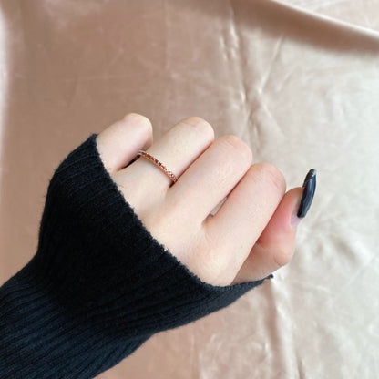 [Lumi Jewellery]Delicate Sparkling Round Cut Daily Ring