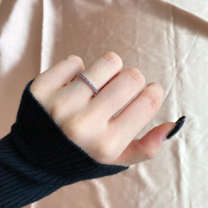 [Lumi Jewellery]Delicate Sparkling Round Cut Daily Ring