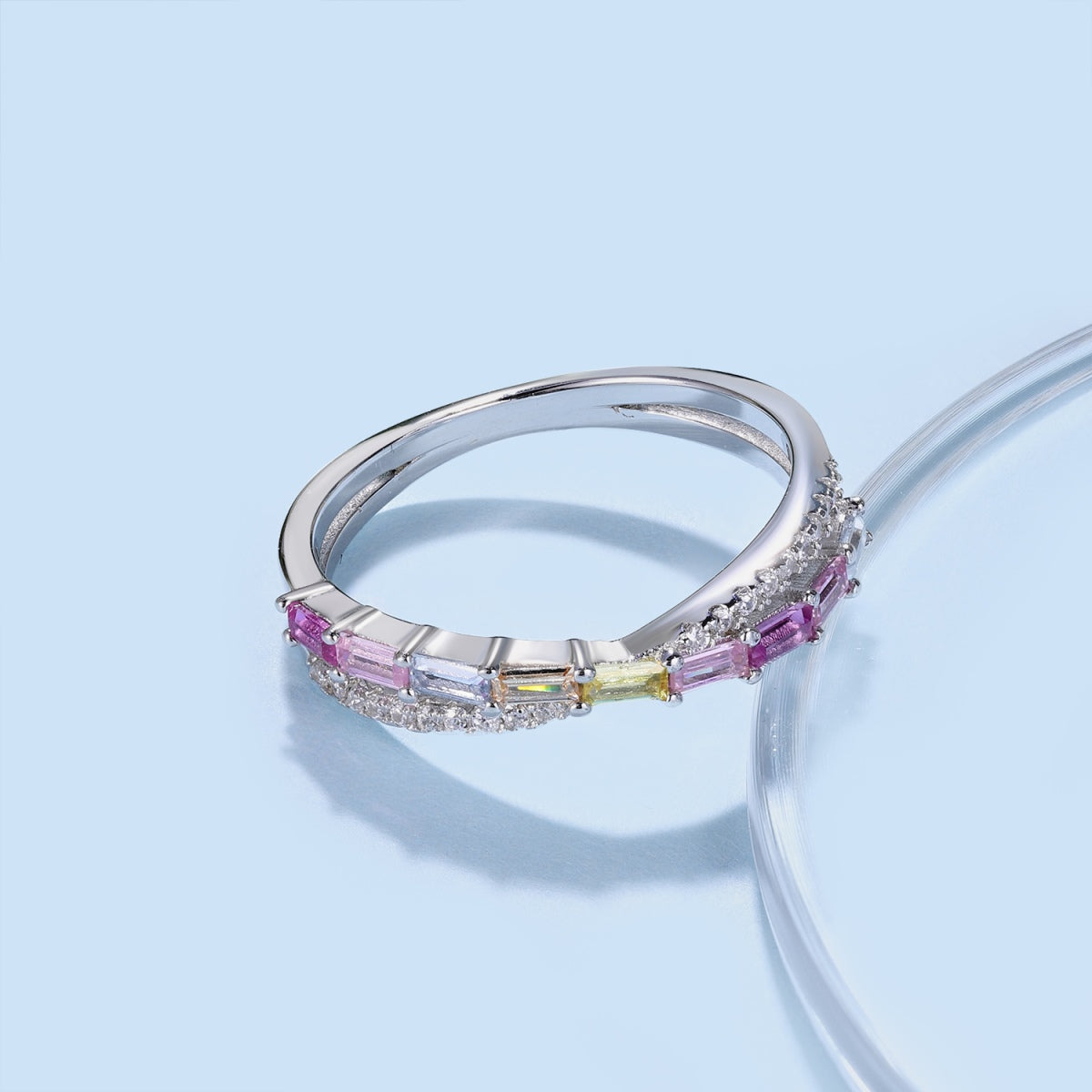 [Lumi Jewellery]Energetic Elegant Radiant Cut Party Ring