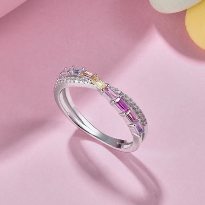 [Lumi Jewellery]Energetic Elegant Radiant Cut Party Ring