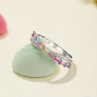 [Lumi Jewellery]Energetic Elegant Radiant Cut Party Ring