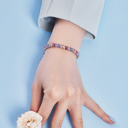 [Lumi Jewellery]Sparkling Exquisite Multi Cut Party Bracelet