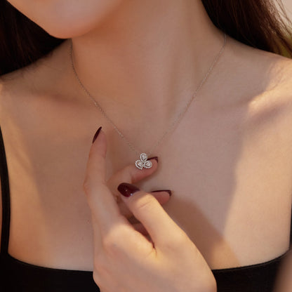 [Lumi Jewellery]Elegant Flower Shape Pear Cut Necklace
