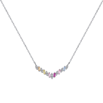 [Lumi Jewellery]Dazzling Rainbow Necklace