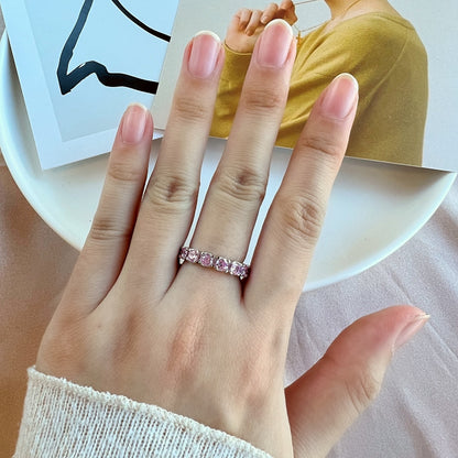 [Lumi Jewellery]Eternity Round Cut Tennis Ring