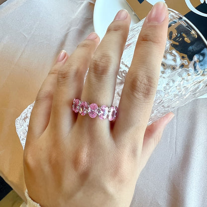 [Lumi Jewellery]Dainty Elongated Cushion Cut Tennis Ring