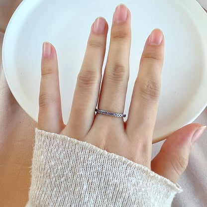 [Lumi Jewellery]Delicate Sparkling Round Cut Daily Ring
