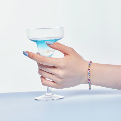 [Lumi Jewellery]Ornate Sparkling Multi Cut Party Bracelet