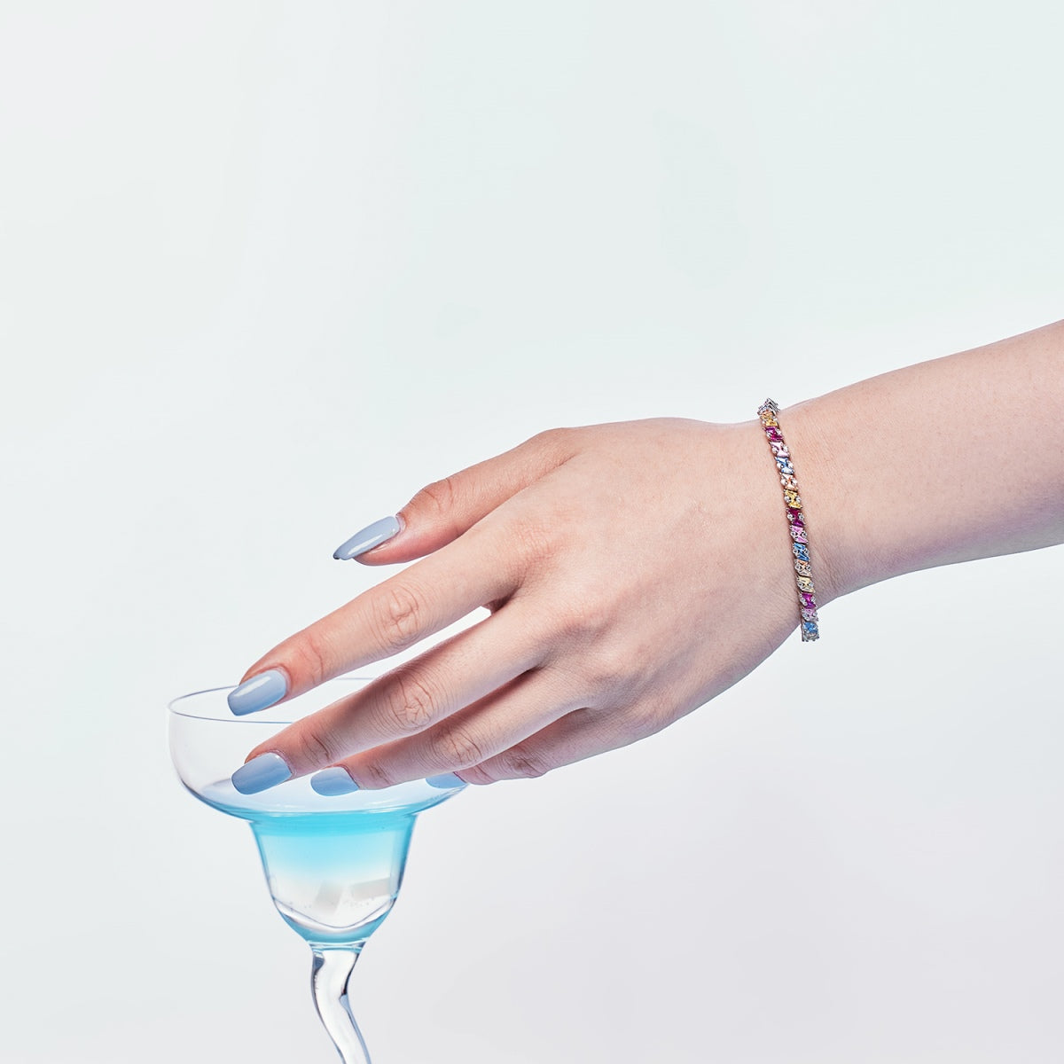 [Lumi Jewellery]Ornate Sparkling Multi Cut Party Bracelet