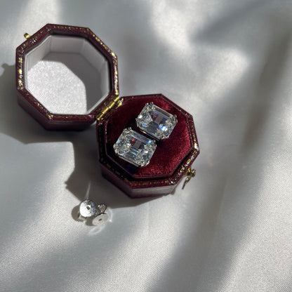 [Lumi Jewellery]Dazzling Square Shape Earrings
