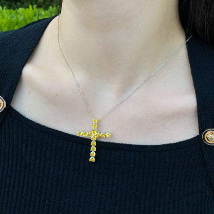 [Lumi Jewellery]Radiant Cross Shape Necklace