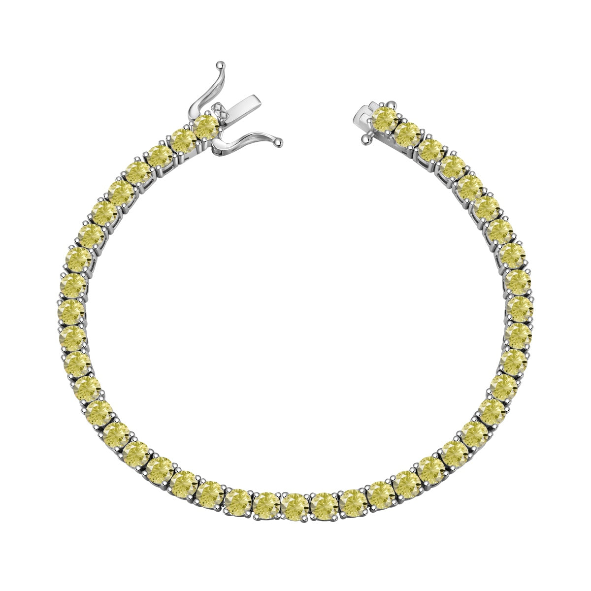 [Lumi Jewellery]Ornate Dazzling Round Cut Tennis Bracelet