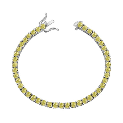 [Lumi Jewellery]Ornate Dazzling Round Cut Tennis Bracelet