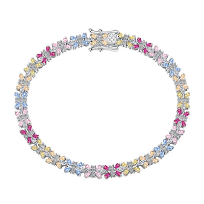 [Lumi Jewellery]Radiant Colorful Emerald Cut Party Bracelet