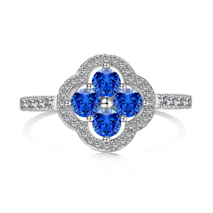 [Lumi Jewellery]Four Leaf Clover Flower Design Ring