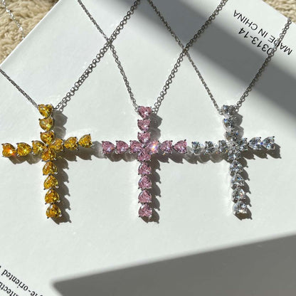 [Lumi Jewellery]Radiant Cross Shape Necklace