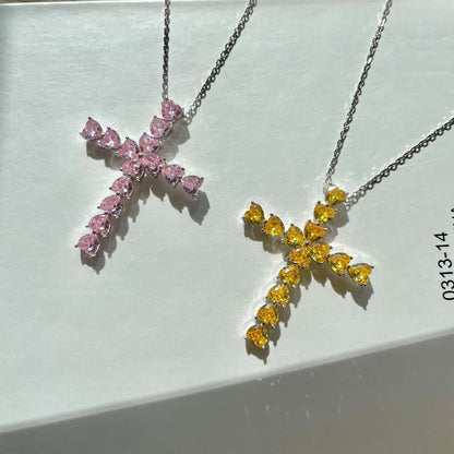 [Lumi Jewellery]Radiant Cross Shape Necklace