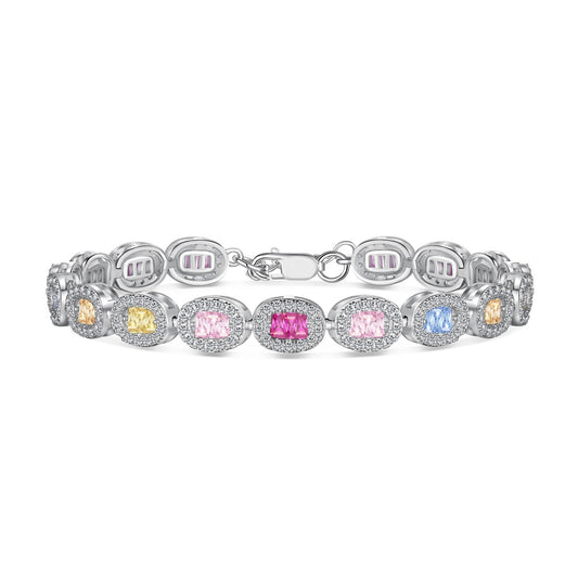[Lumi Jewellery]Exquisite Ornate Emerald Cut Daily Bracelet