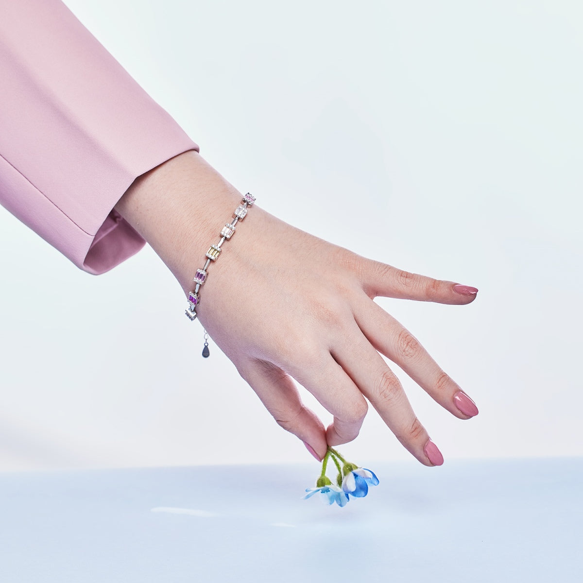 [Lumi Jewellery]Dainty Charming Emerald Cut Daily Bracelet