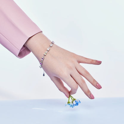 [Lumi Jewellery]Dainty Charming Emerald Cut Daily Bracelet