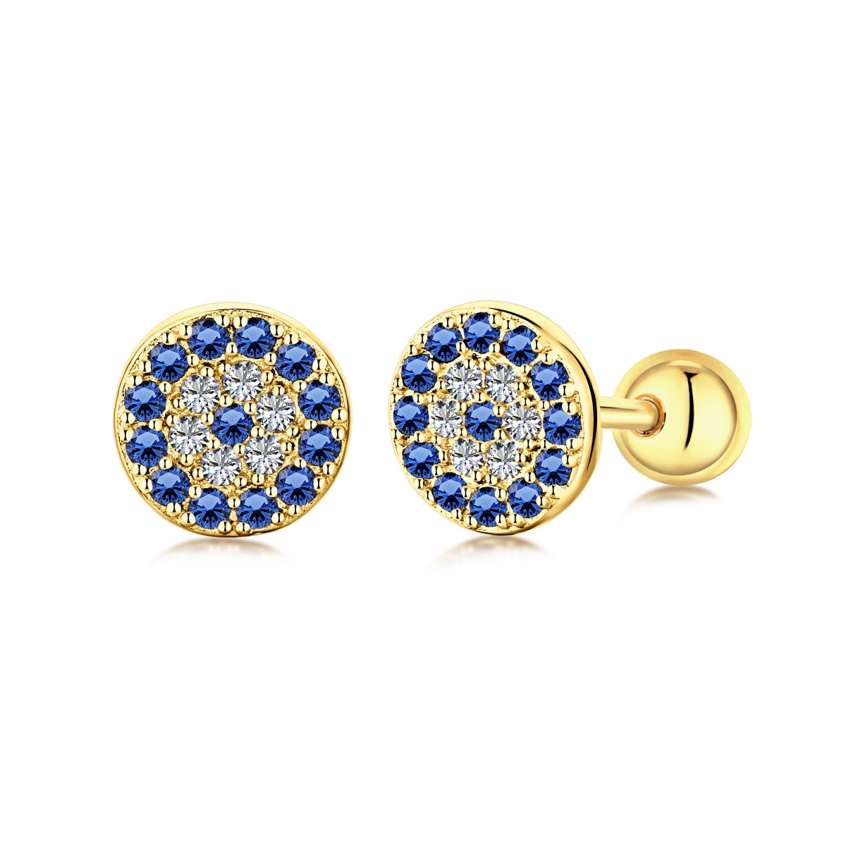 [Lumi Jewellery]Devil's Eye Ear Bone Nail Earrings