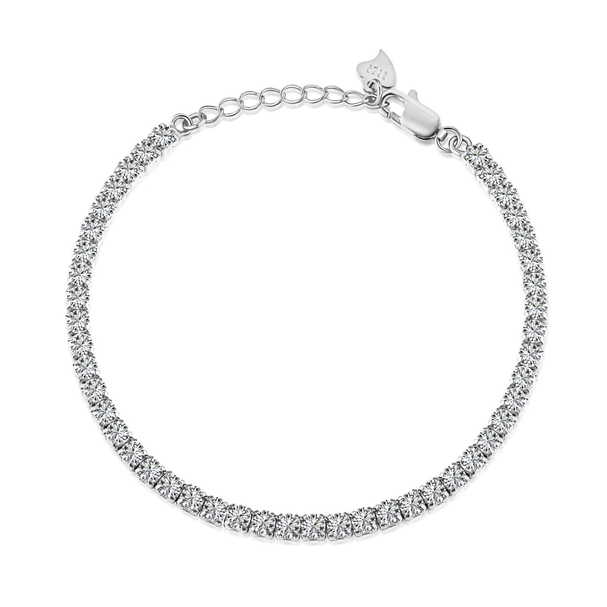 [Lumi Jewellery]Sparkling Round Cut Daily Bracelet