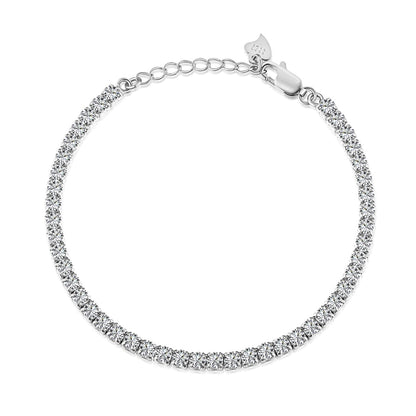 [Lumi Jewellery]Sparkling Round Cut Daily Bracelet