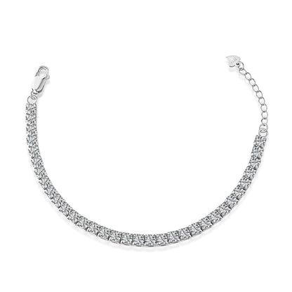 [Lumi Jewellery]Sparkling Radiant Princess Cut Tennis Bracelet