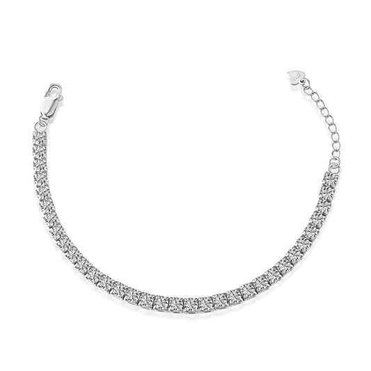 [Lumi Jewellery]Sparkling Radiant Princess Cut Tennis Bracelet