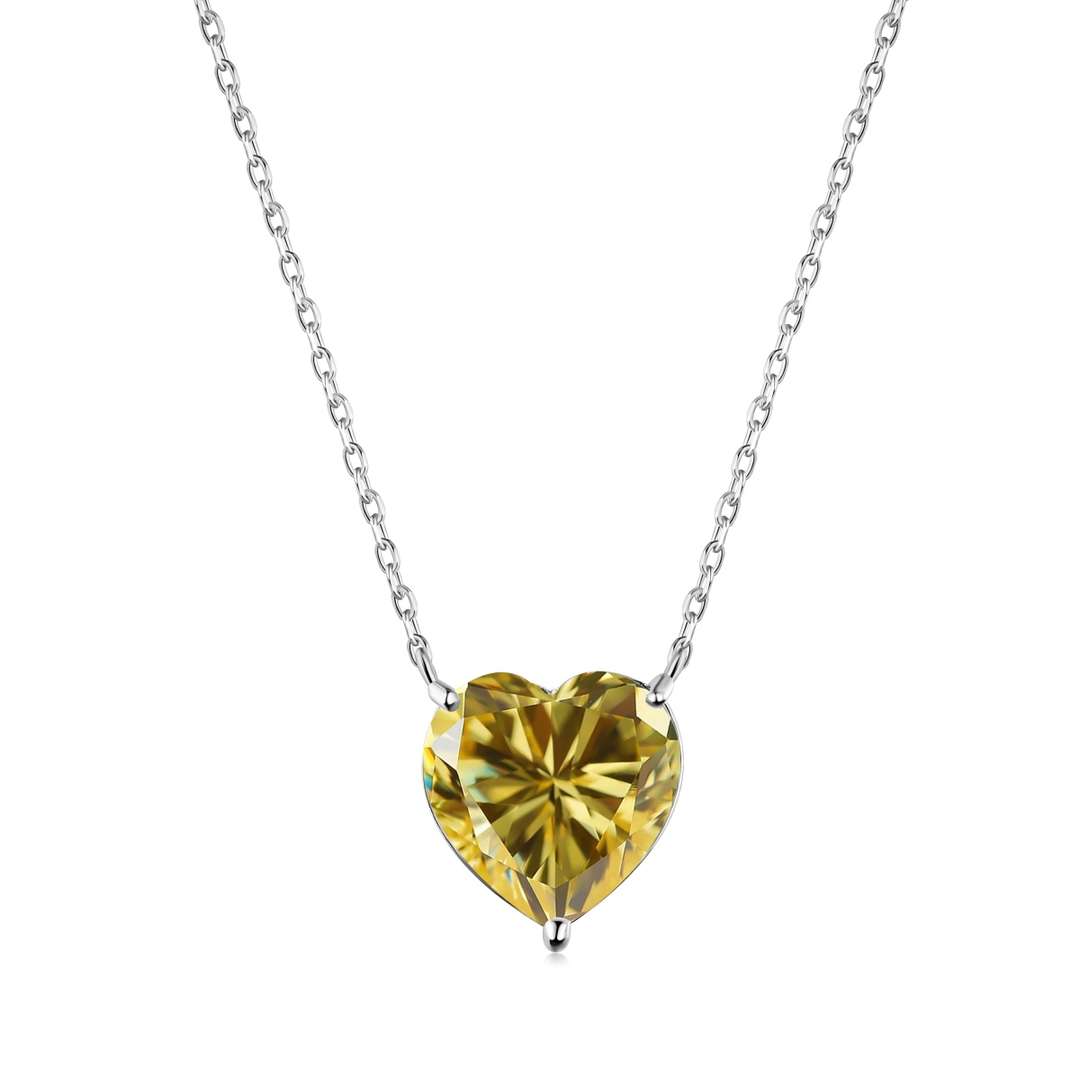 [Lumi Jewellery]6.0 carat Radiant Heart Shape Necklace
