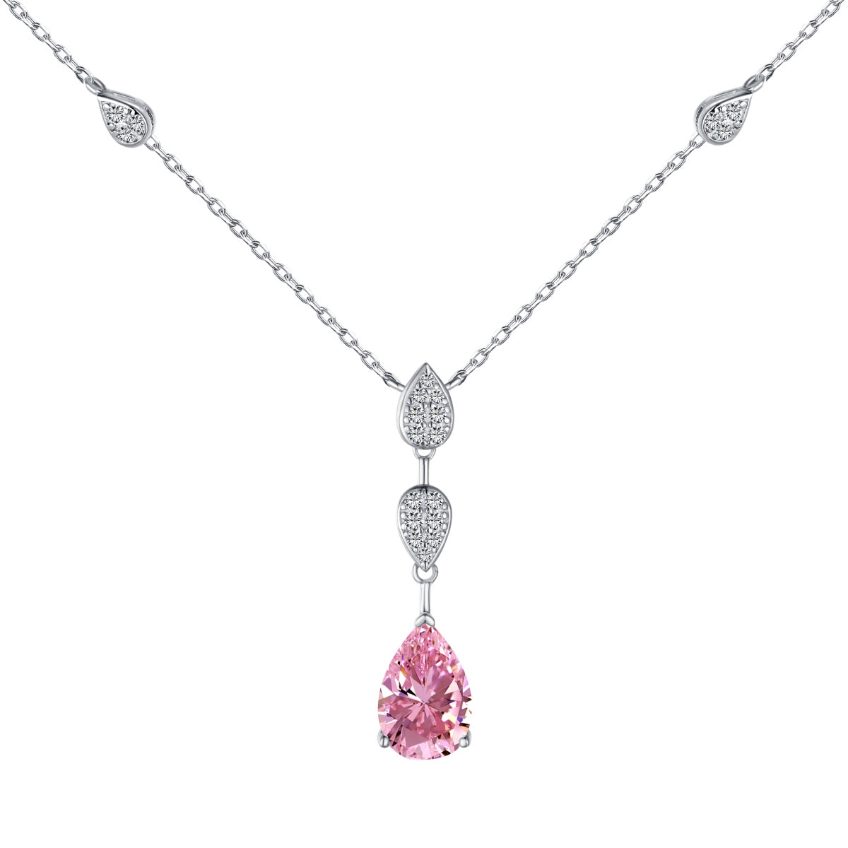 [Lumi Jewellery]Dazzling Pear Cut Necklace