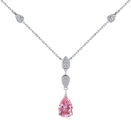 [Lumi Jewellery]Dazzling Pear Cut Necklace