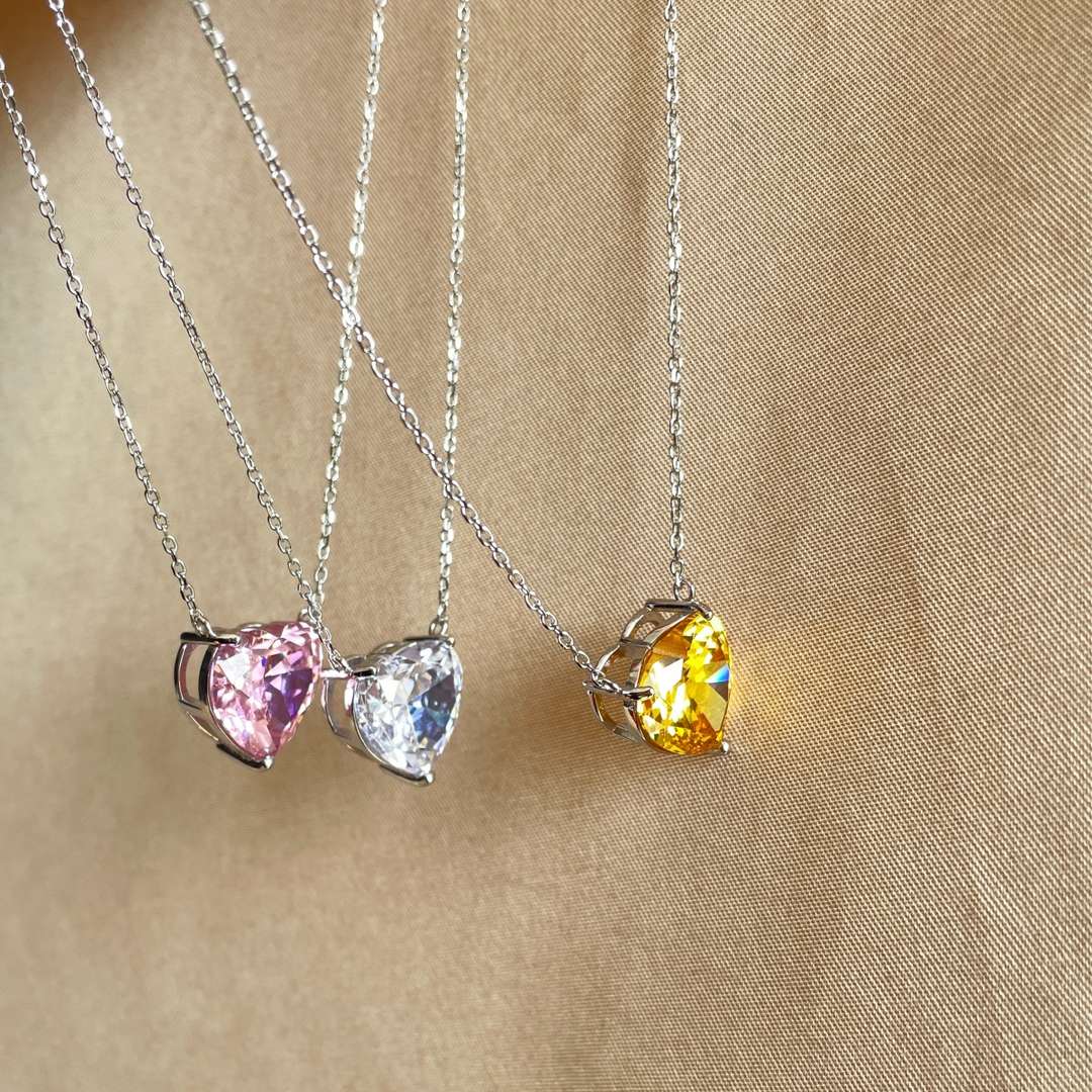 [Lumi Jewellery]6.0 carat Radiant Heart Shape Necklace