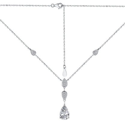 [Lumi Jewellery]Dazzling Pear Cut Necklace