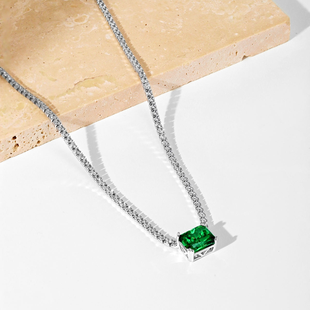[Lumi Jewellery]4.0 Carat Elegant Radiant Cut Necklace