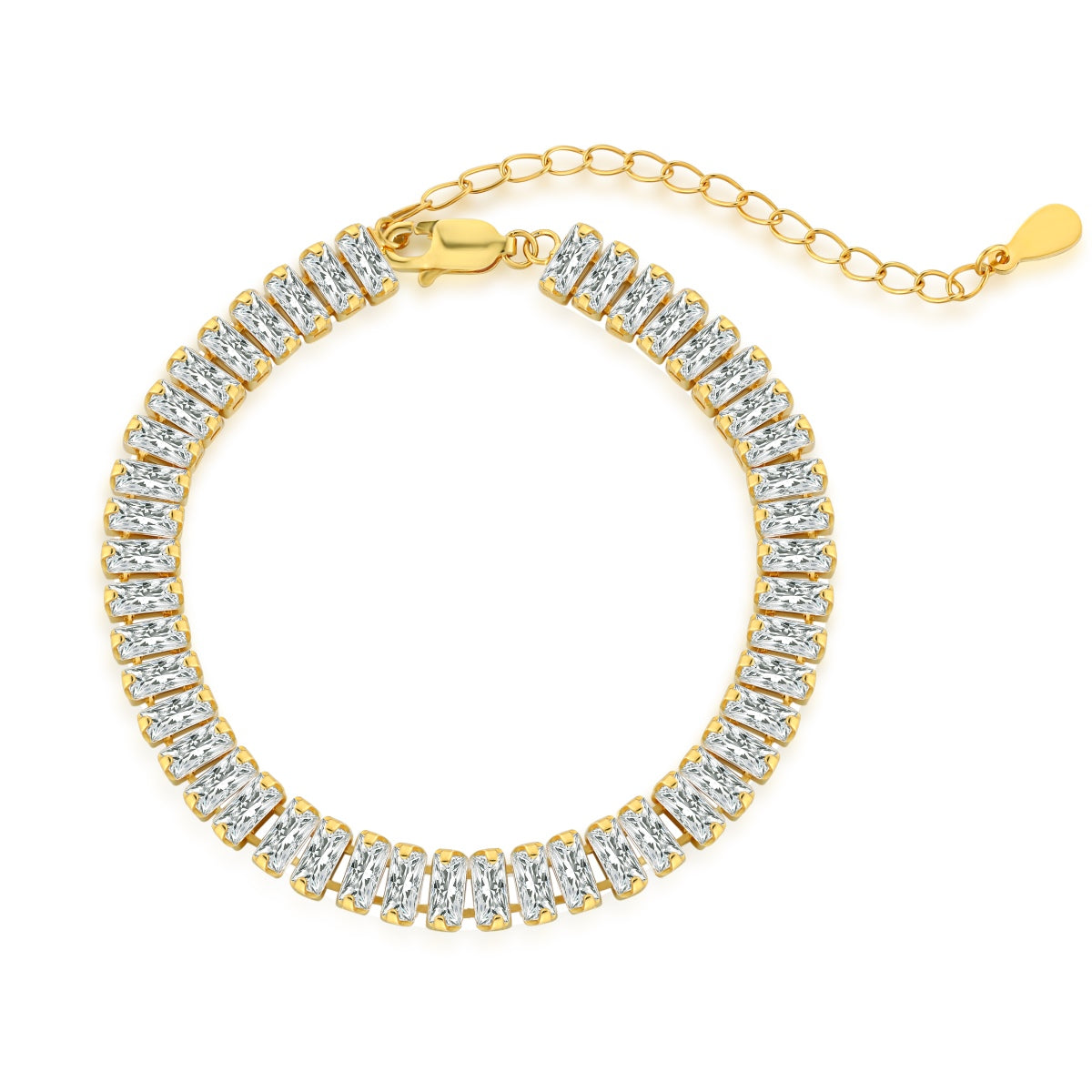 [Lumi Jewellery]Exquisite Emerald Cut Daily Bracelet