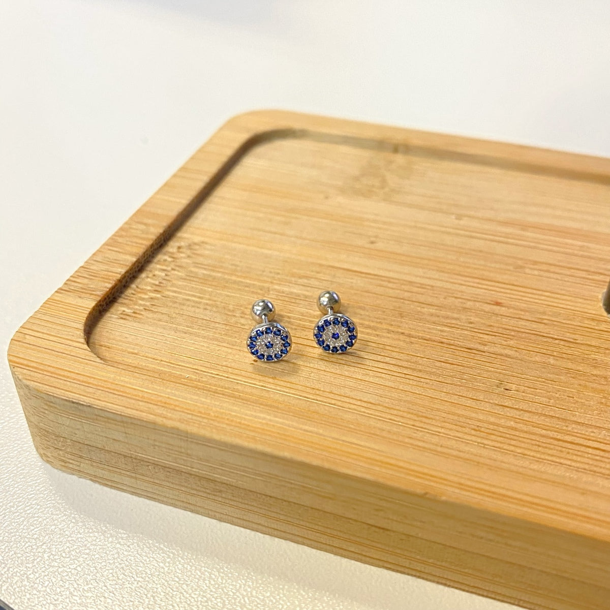 [Lumi Jewellery]Devil's Eye Ear Bone Nail Earrings