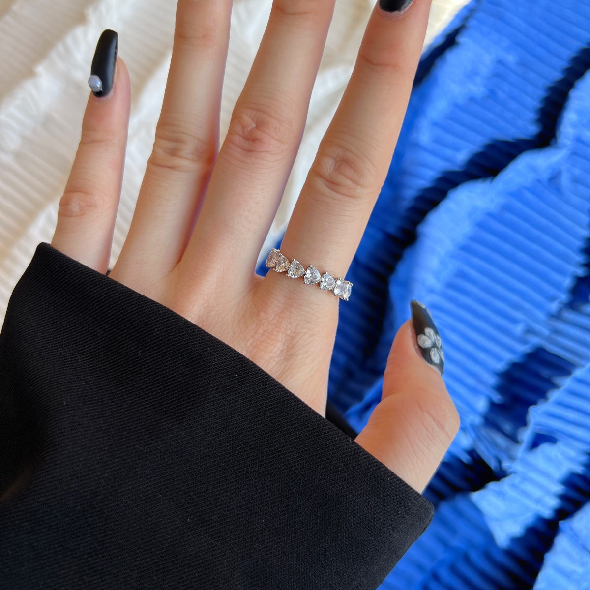 [Lumi Jewellery]0.25 Carat Radiant Romance Heart Cut Lover Ring