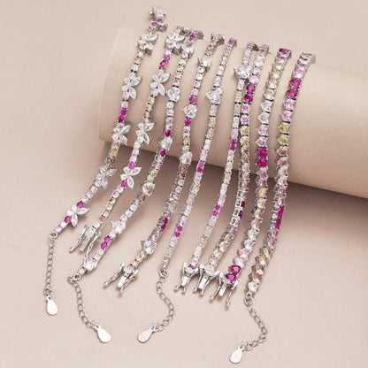 [Lumi Jewellery]Delicate Colorful Emerald Cut Party Bracelet