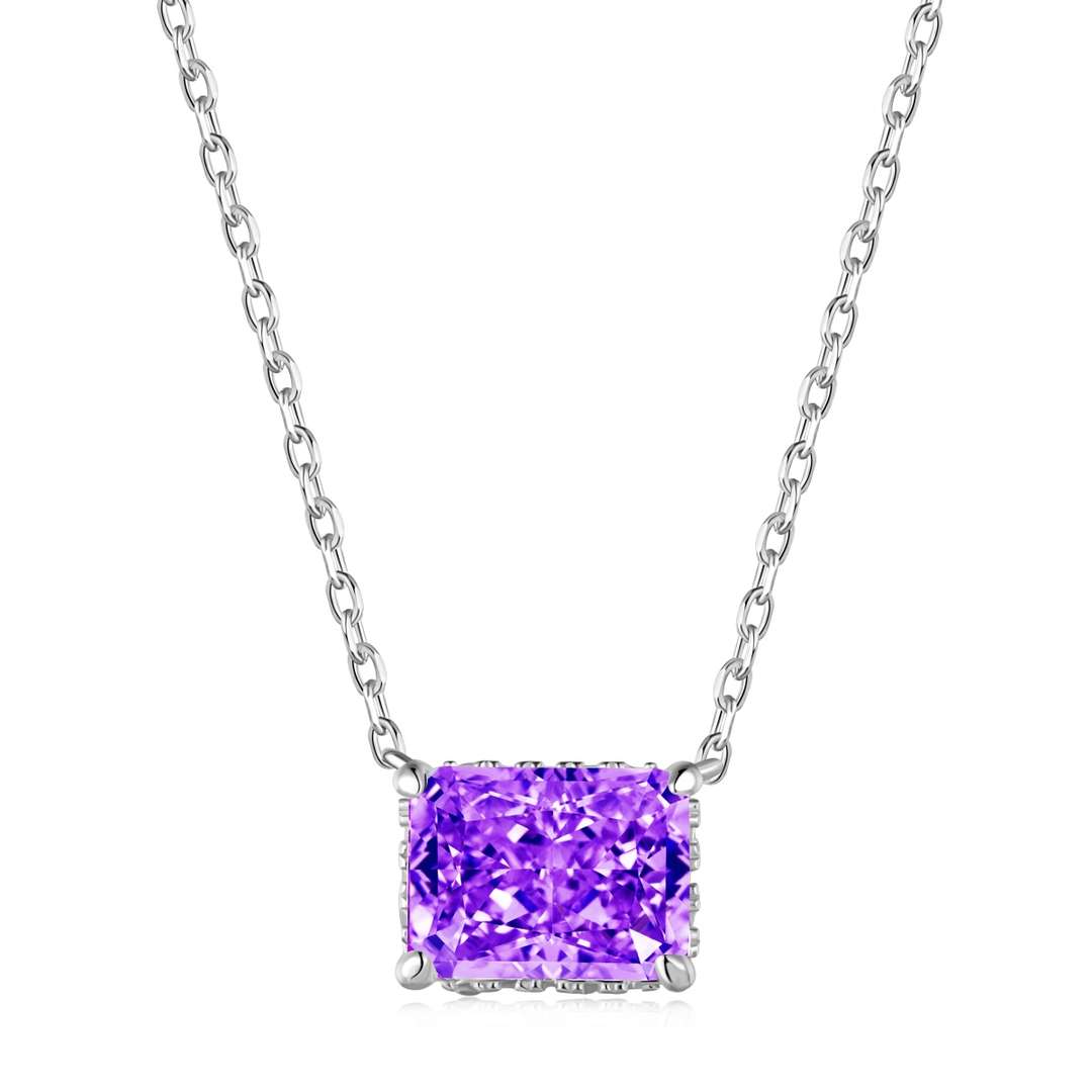 [Lumi Jewellery]Luxurious Square Shape Colorful Necalack