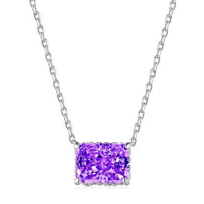 [Lumi Jewellery]Luxurious Square Shape Colorful Necalack