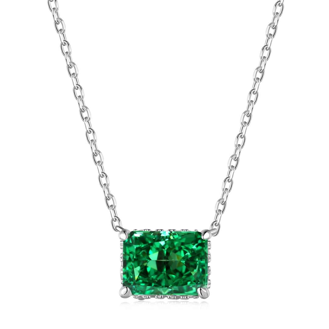 [Lumi Jewellery]Luxurious Square Shape Colorful Necalack