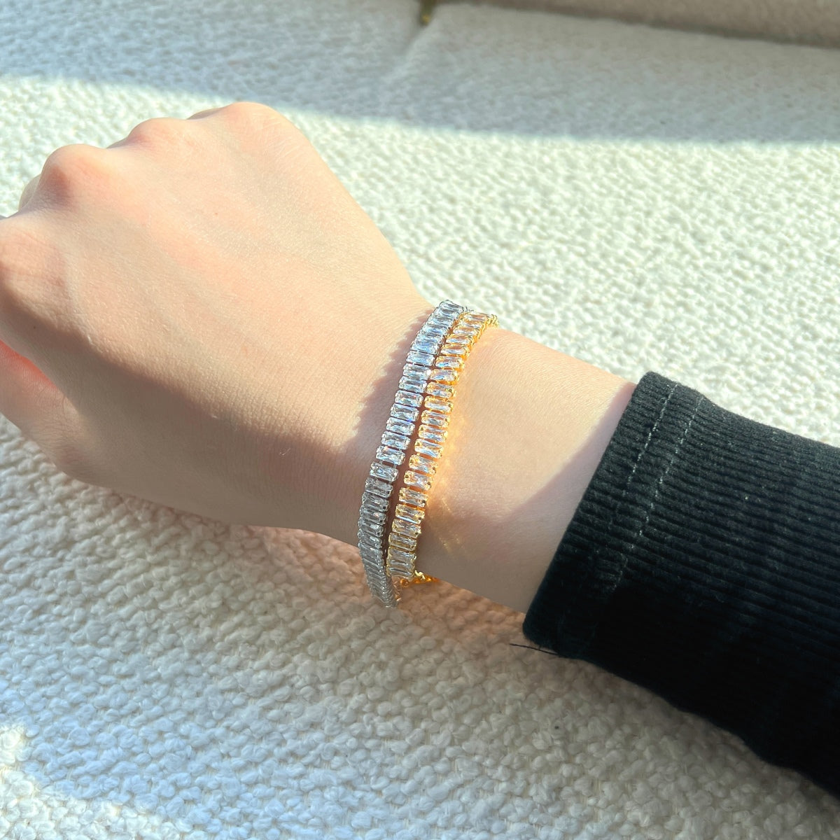 [Lumi Jewellery]Exquisite Emerald Cut Daily Bracelet