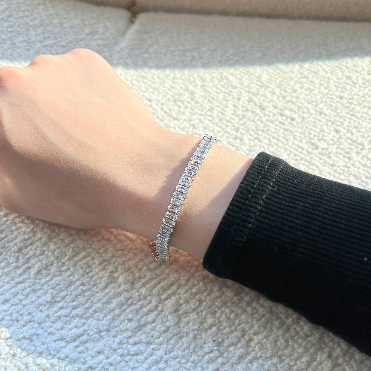 [Lumi Jewellery]Exquisite Emerald Cut Daily Bracelet