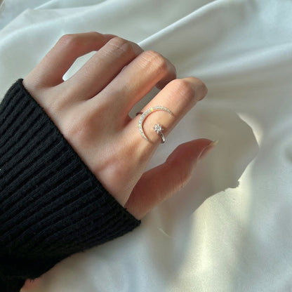 [Lumi Jewellery]Eternity Moon & Star Ring