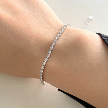[Lumi Jewellery]Elegant Emerald Cut Daily Bracelet