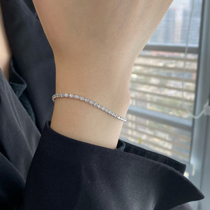 [Lumi Jewellery]Elegant Emerald Cut Daily Bracelet