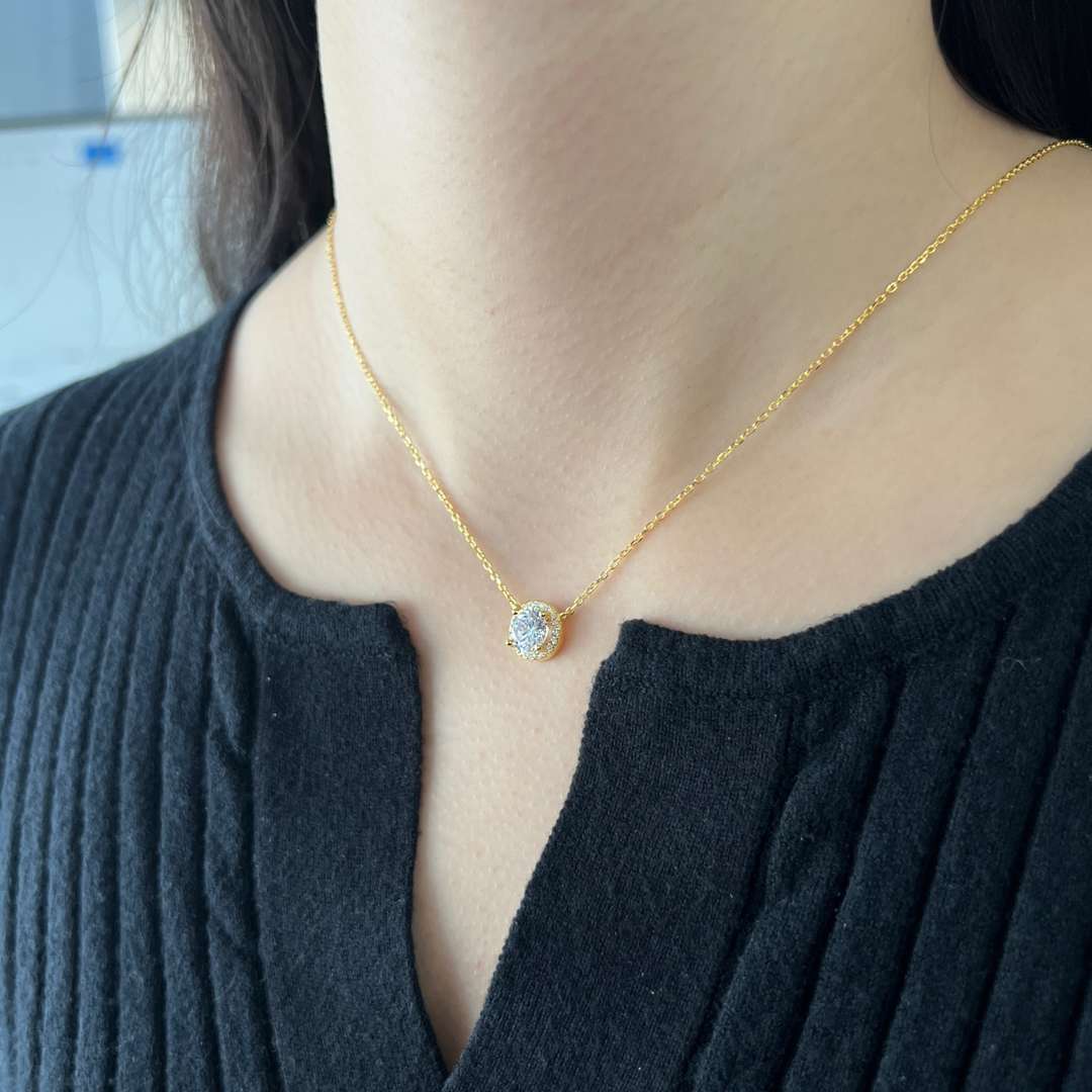 [Lumi Jewellery]Luxurious Round Cut Necklace